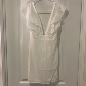 Revolve Superdown Harlow Mini Dress in White. Size: Small. Color: White.